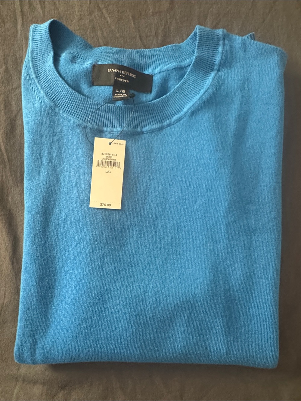 Women's Short Sleeve Knit top - Bright Blue